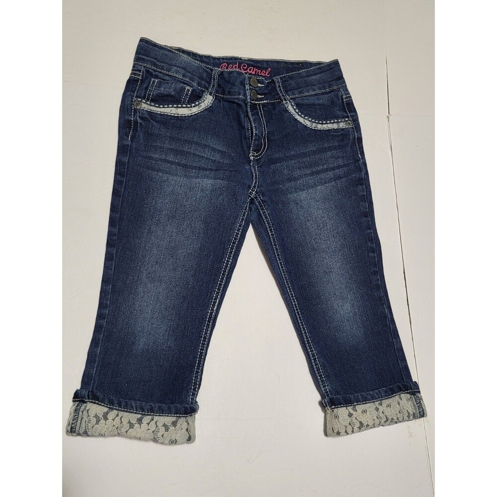 Red Camel Jeans Capri Size 14 Juniors Double Roll Crop Valerie